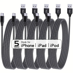 5pcs USB C Cables 3A