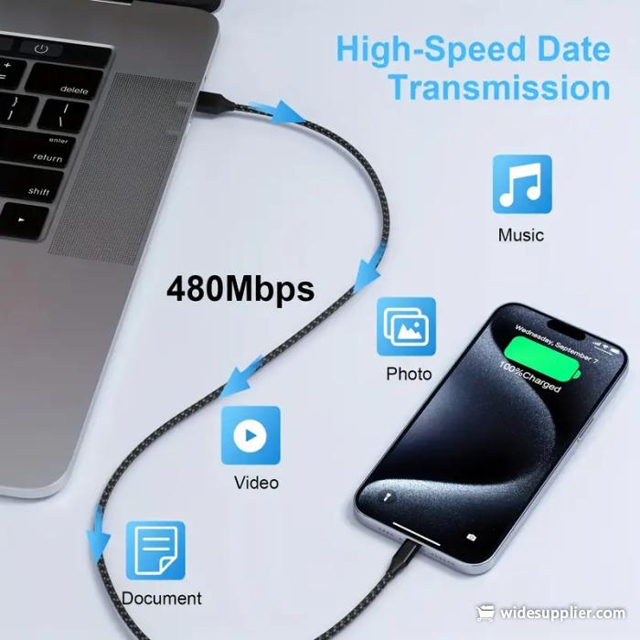 Cable USB tipo C de carga rápida de datos para Samsung Redmi Oneplus Cable de carga para teléfono móvil 5 uds./3 uds./1 ud.