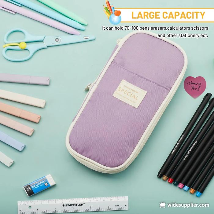 Large Capacity Pencil Cases Students Pencil Bag Pouch Holder Box for Girls Boy Office Stationery Organizer School Supplies