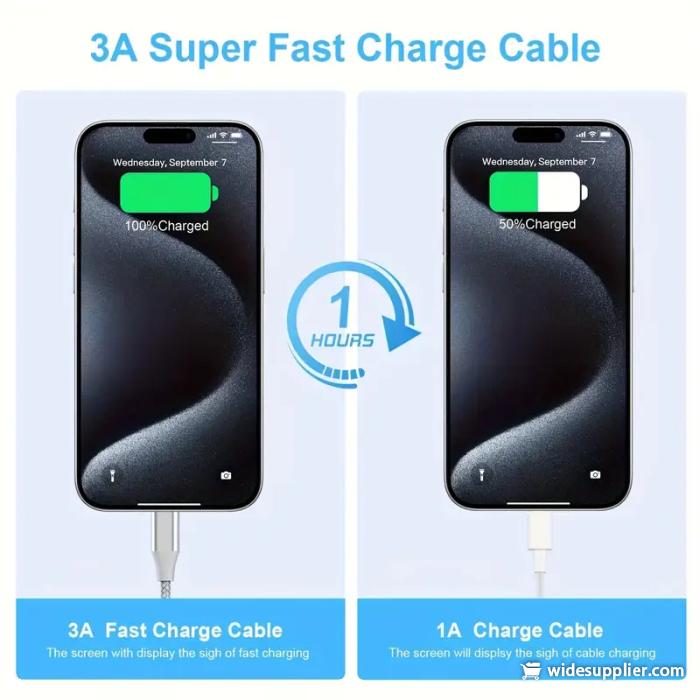 Cable USB tipo C de carga rápida de datos para Samsung Redmi Oneplus Cable de carga para teléfono móvil 5 uds./3 uds./1 ud.